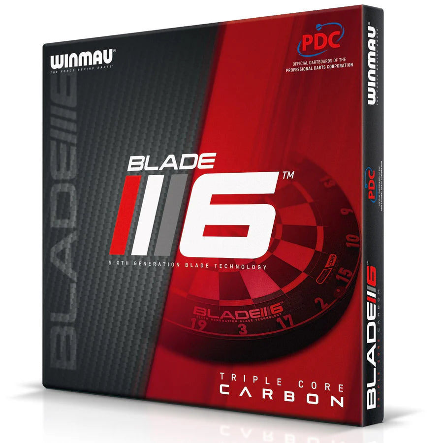 Blade 6 Carbon Triple Core Dartboard by Winmau