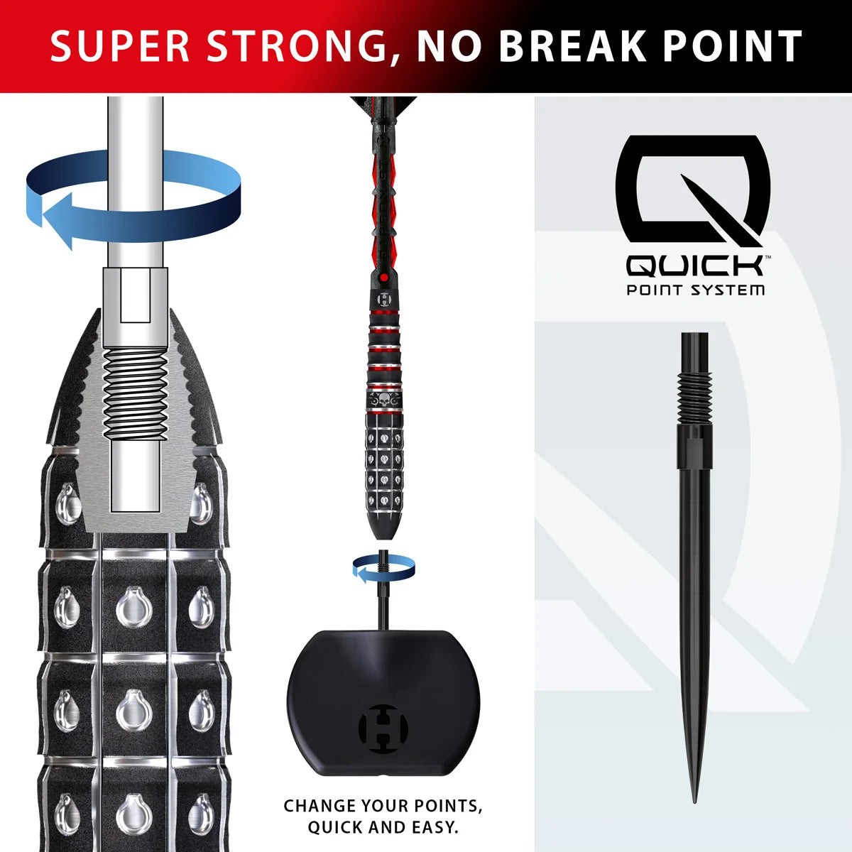 HARROWS RYAN SEARLE SERIES 3 90% TUNGSTEN QP STEEL TIP DARTS