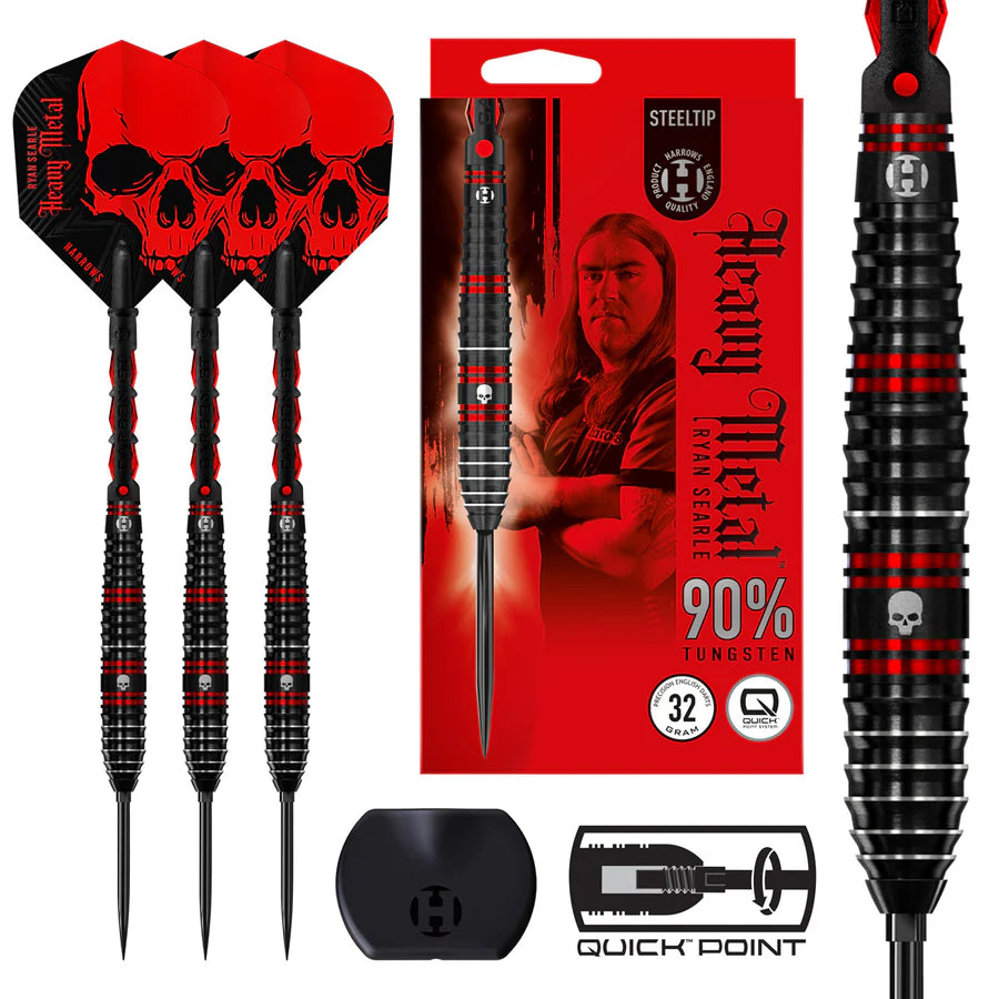 Harrows Ryan Searle Series 1 90% Tungsten QP Steel Tip Darts