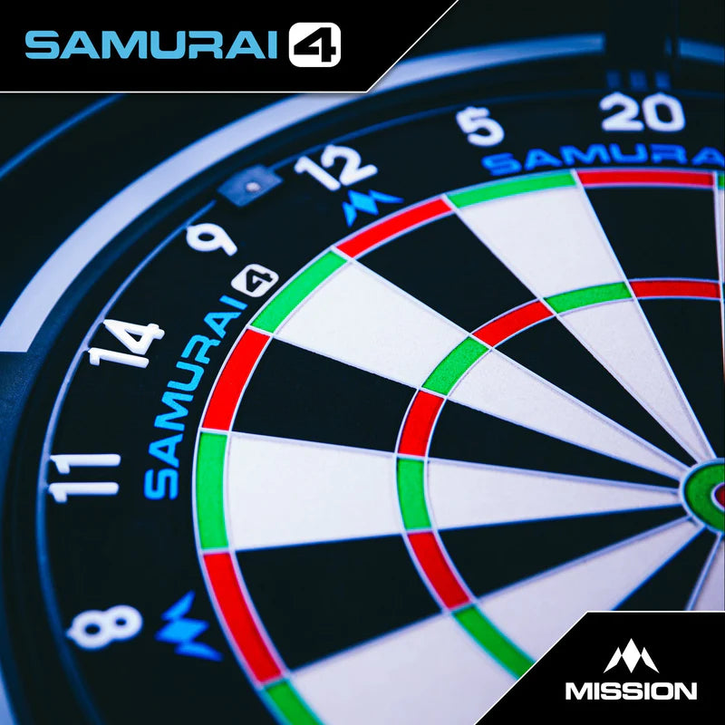 MISSION SAMURAI 4 DARTBOARD
PROFESSIONAL - KNIFE WIRE - WHITE SPIDER