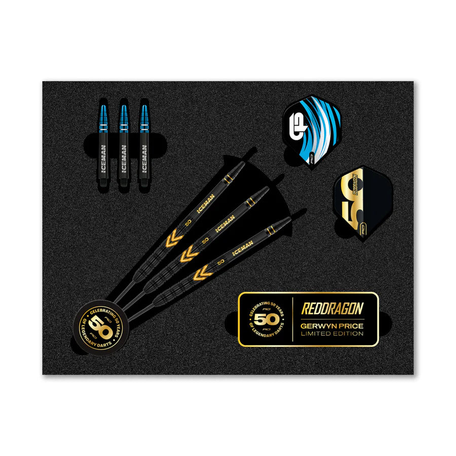 Red Dragon Gerwyn Price 50 Years Limited Edition 90% Tungsten Steel Tip Darts