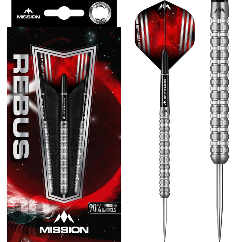 MISSION REBUS DARTS
STEEL TIP - M3 - LINEAR GRIP