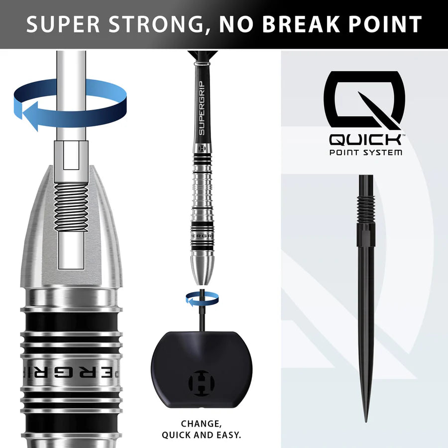Harrows Supergrip Bomb 90% Tungsten QP Steel Tip Darts