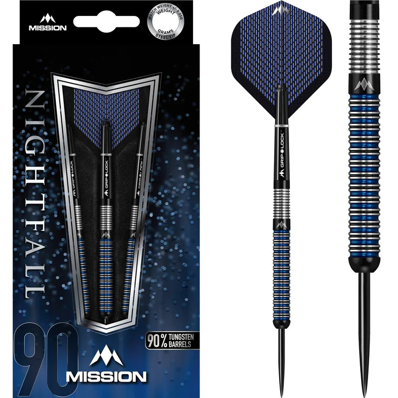 MISSION NIGHTFALL DARTS
STEEL TIP - M1 - STRAIGHT RING