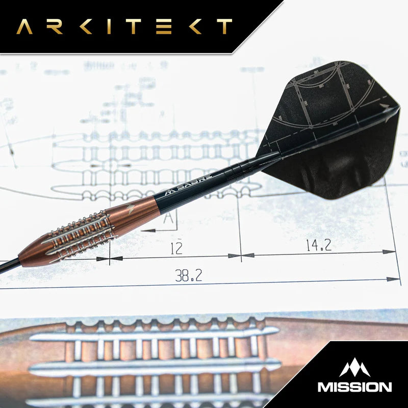 MISSION ARKITEKT DARTS
STEEL TIP - 90% TUNGSTEN - BRONZE SILICA PVD