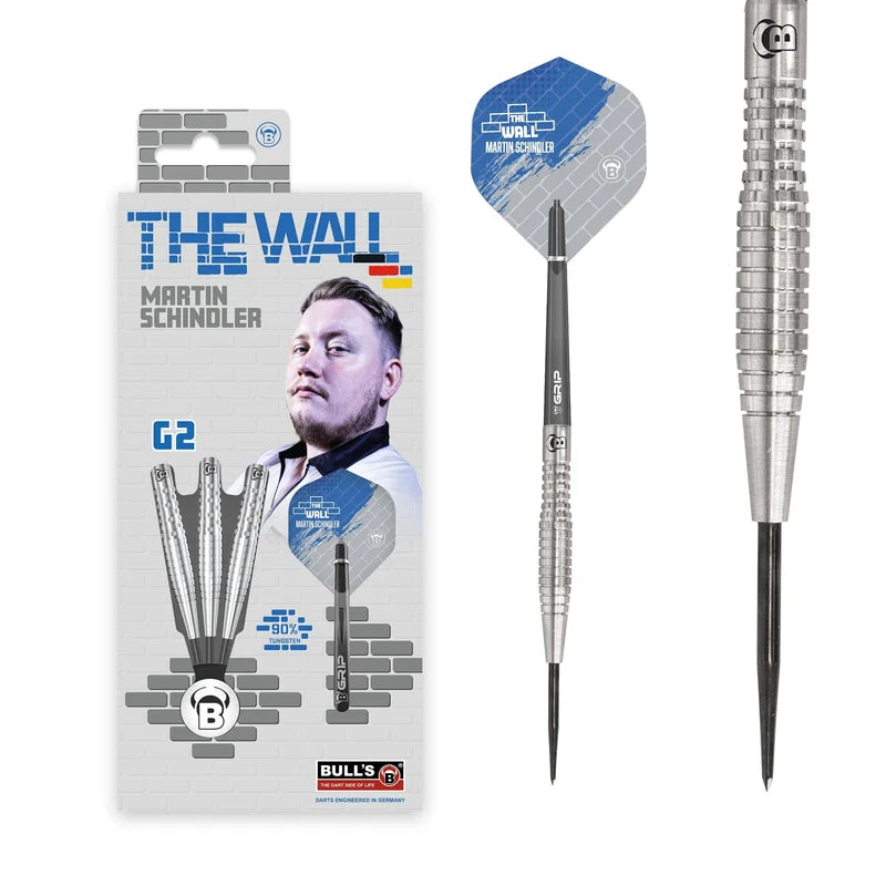 BULL'S MARTIN SCHINDLER DARTS
STEEL TIP - 90% TUNGSTEN - G2