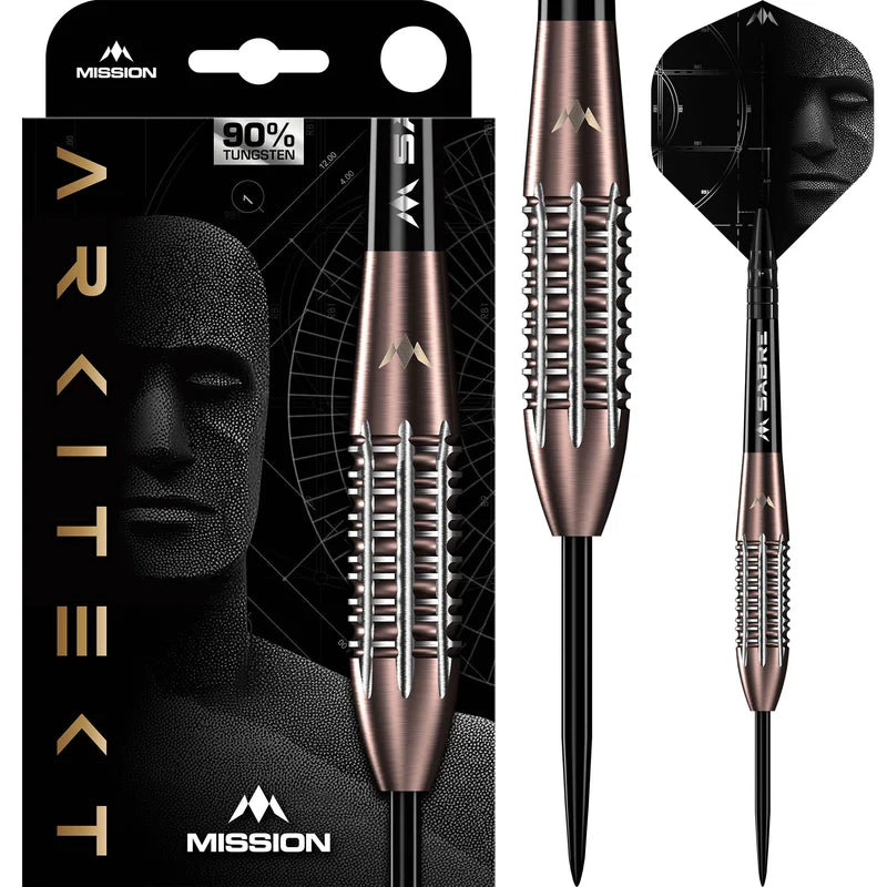 MISSION ARKITEKT DARTS
STEEL TIP - 90% TUNGSTEN - BRONZE SILICA PVD