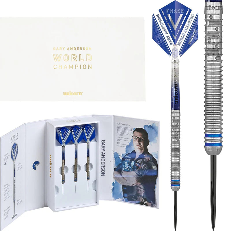 UNICORN GARY ANDERSON DARTS
WORLD CHAMPION STEEL TIP - PHASE 5