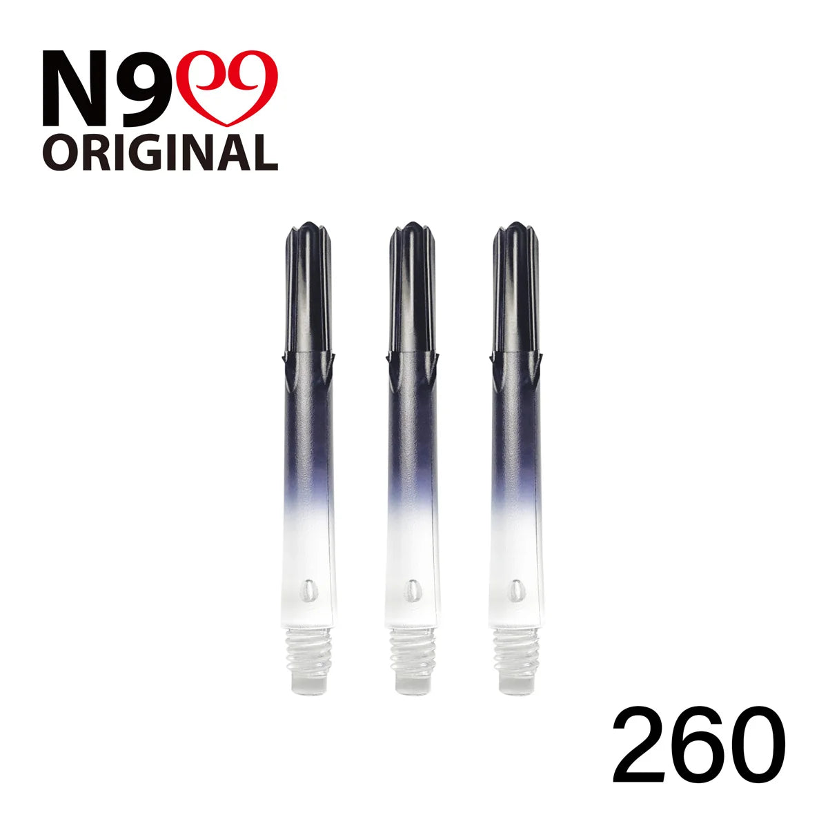 L-STYLE L-SHAFT N9 LOCKED STRAIGHT DART SHAFTS CLEAR GRADIENT