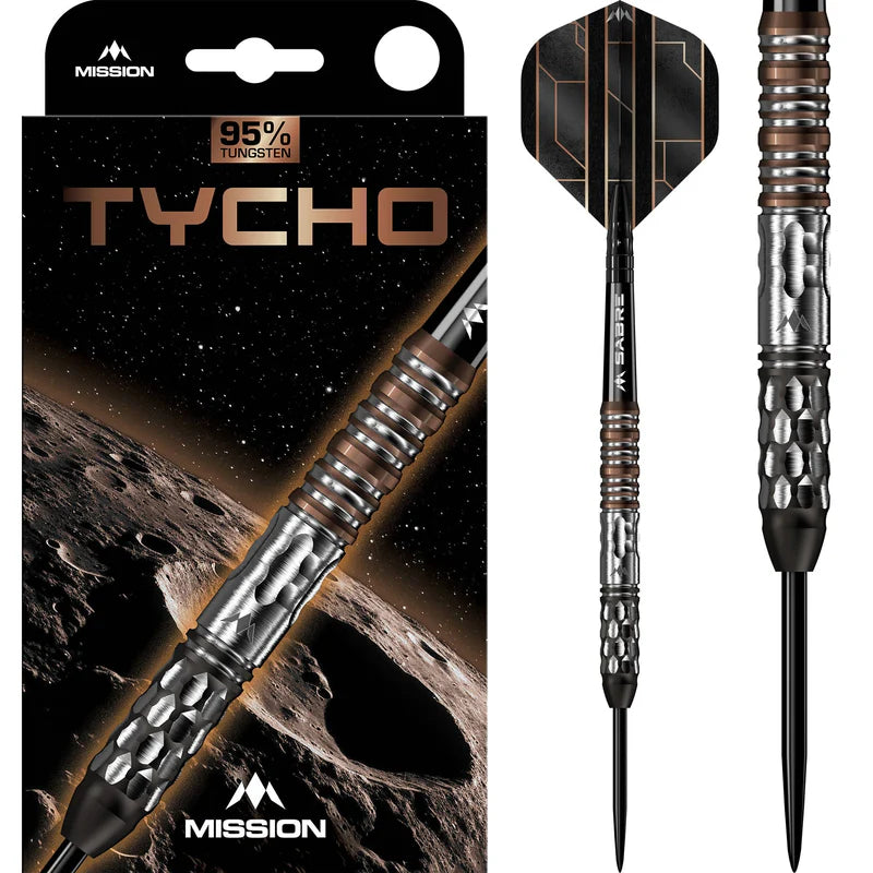MISSION TYCHO DARTS
STEEL TIP - 95% TUNGSTEN - BLACK & BRONZE PVD