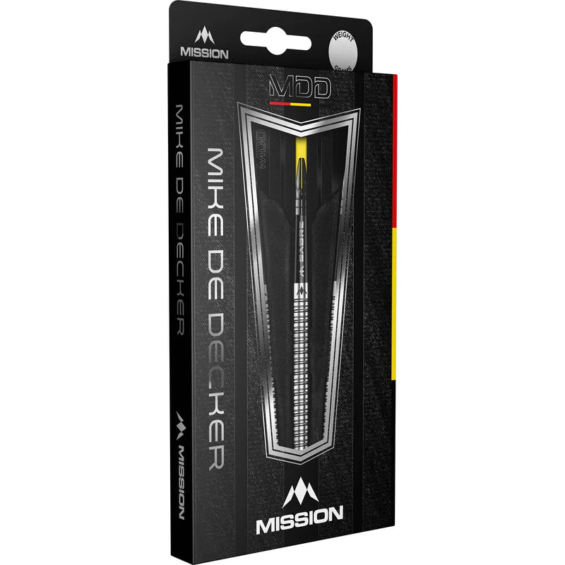 MISSION MIKE DE DECKER DARTS
STEEL TIP - 95% TUNGSTEN - SILVER