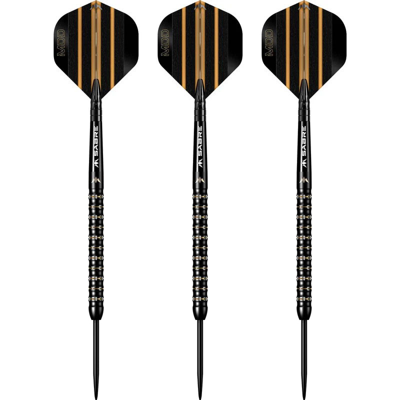 MISSION MIKE DE DECKER DARTS
STEEL TIP - 95% TUNGSTEN - BLACK & GOLD PVD