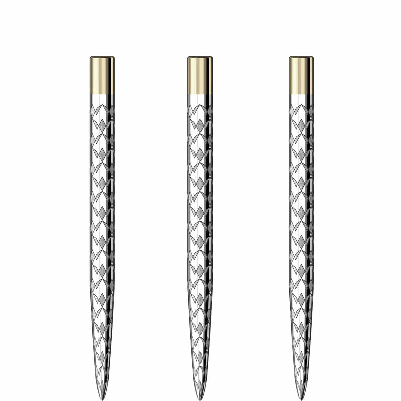 MISSION LASER PLUS
STEEL TIP - LASERED SPARE POINTS - MULTI LOGO - SILVER