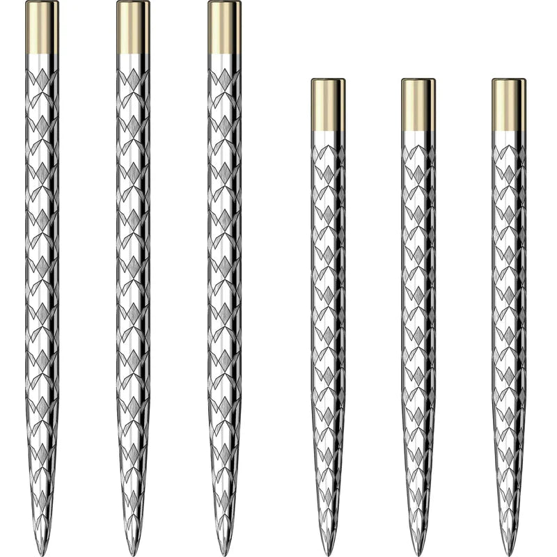 MISSION LASER PLUS
STEEL TIP - LASERED SPARE POINTS - MULTI LOGO - SILVER
