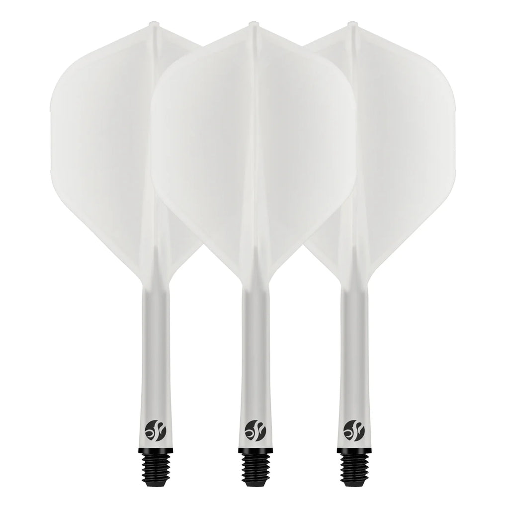 FLIGHT DECK CLEAR ONE PIECE DART FLIGHT AND SHAFT SYSTEM BY SHOT
