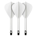 SHOT FLIGHT DECK ONE PIECE DART FLIGHT AND SHAFT SYSTEM WHITE KITE
