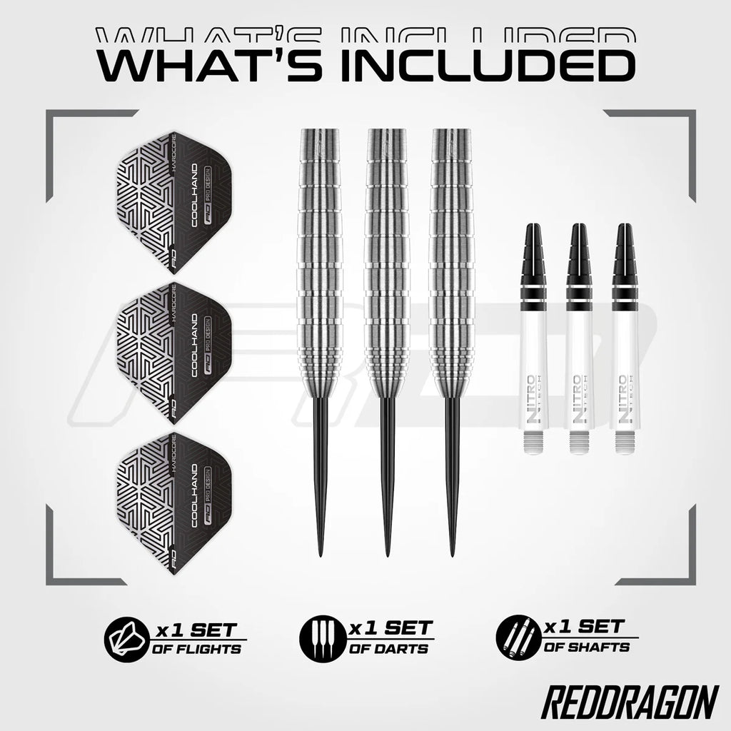 LUKE HUMPHRIES TX1 90% TUNGSTEN STEEL TIP DARTS BY RED DRAGON