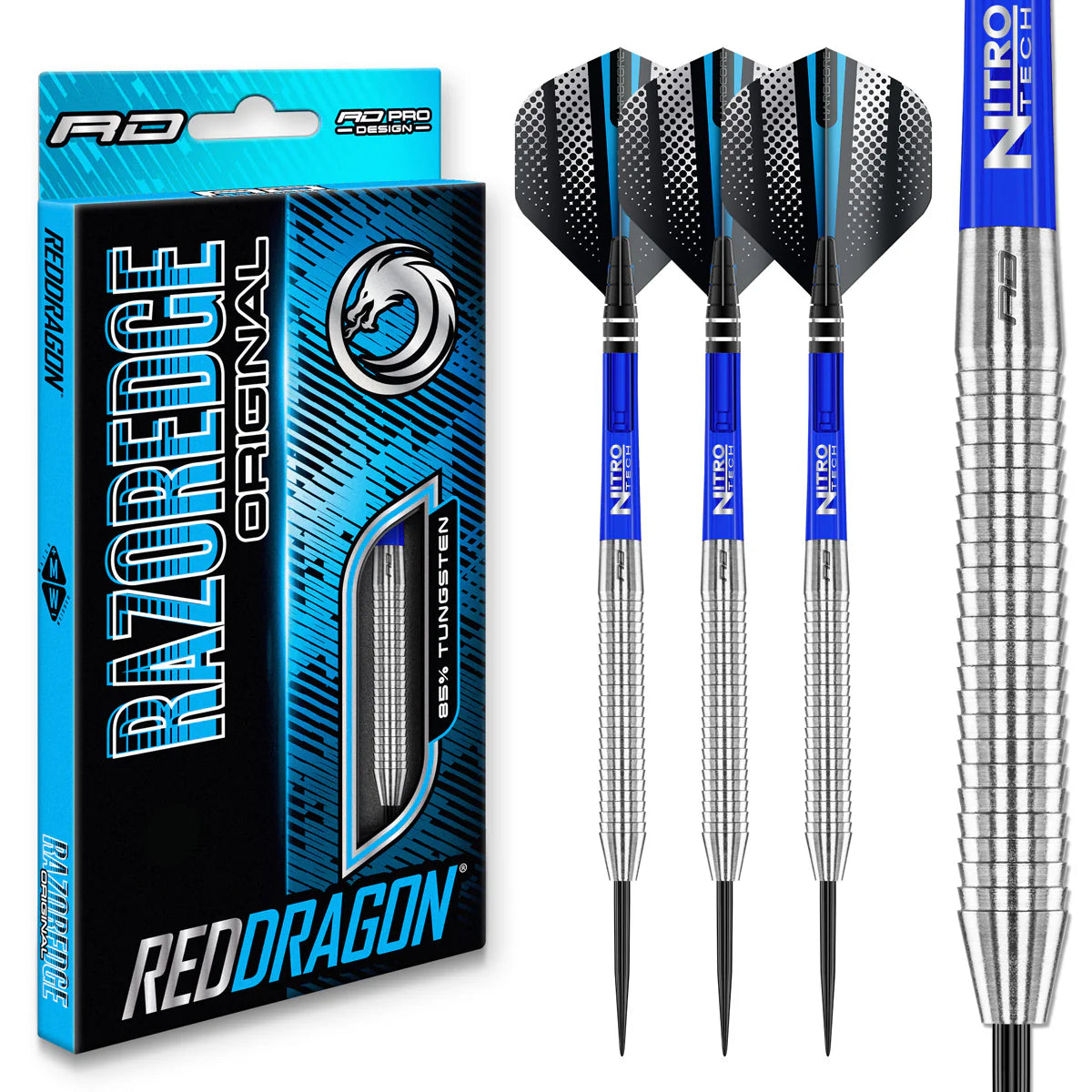 RAZOR EDGE 85% TUNGSTEN STEEL TIP DARTS BY RED DRAGON