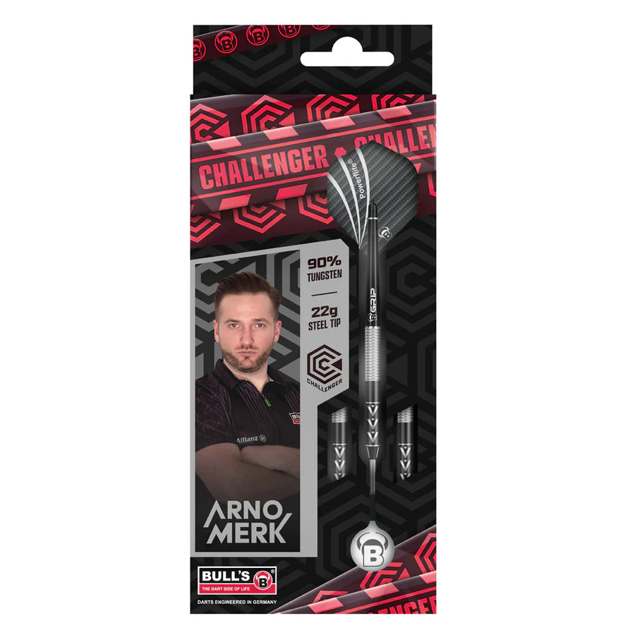 Bulls DE Arno Merk Challenger 90% Tungsten Steel Tip Darts