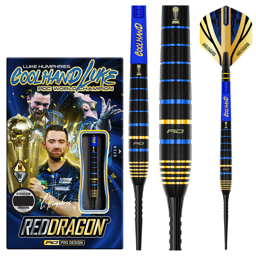 Luke Humphries TX4 Avenger 90% Tungsten Steel Tip Darts by Red Dragon