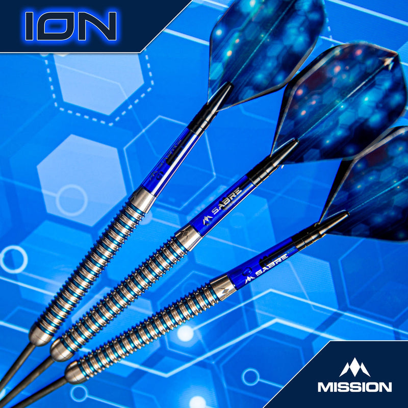 Mission ION Darts
Steel Tip - 95% Tungsten - Blue & Silver